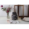 DDintex FLORET LONDON Drawstring Pouch, Miao, Gray, φ4.7 x 7.1