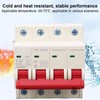 4P Miniature Circuit Breaker DIN Rail Mounting Overload Protection Switch