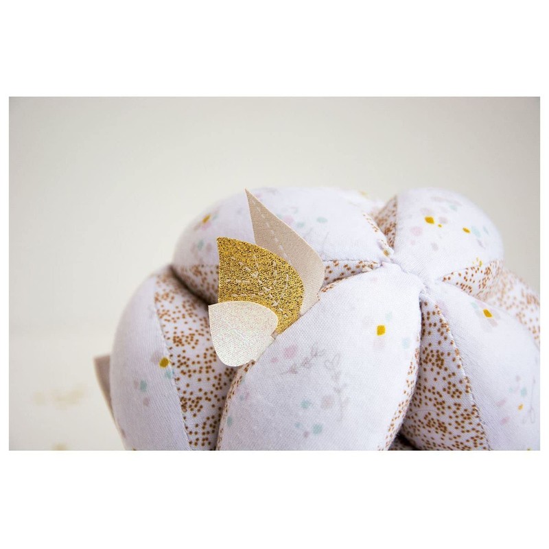 Doudou et Compagnie Sugar Rabbit - Grab Ball with Rattle