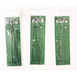 3-Pack of KUFA Sports Stainless Fishing 8" Bar Rig Set with Beads (8" T Bar) TB4x3