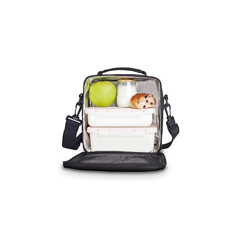 Valira Nomad Black Compact Fold Up Lunch Bag