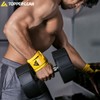 TOPPERGERA Professional High Weight Wrist Wraps (Hard Type, Yellow, 65cm)