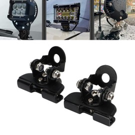 Car Work Light Holder, Bonnet Light Holder, 2 Pieces, Universal Stainless Steel Bonnet, LED Work Light Holder, Off Road Work Light Holder