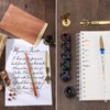 Junhartt Quill Feather Pen and Ink Set, Calligraphy Pen Glass
