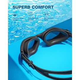 ZIONOR Swimming Goggles, G1 SE Clear Lens Swim Goggles Anti-fog for Adult Men Women