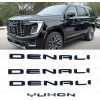 GMC Gloss Black Door Rear DENALI Yukon Emblems Letters 2025