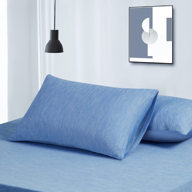 LINENOVA 2 Pack Cooling Pillowcase,Japanese Arc-Chill Tech,Q-MAX>0.43 Cooling Fiber Absorbs