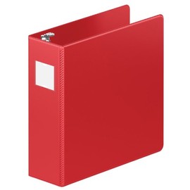 Wilson Jones ENVI Heavy Duty 3-Inch D-Ring Binder, Letter Size, 600-Sheet Capacity, Red (5050513899)
