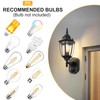 Lamomo Outdoor Wall Sconce, 2 Pack Dusk to Dawn Motion