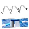 Totority 5pcs Stainless Steel V Clips for Pool Pole Double