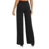 EXCHIC Women's Solid Loose Straight Leg Palazzo Pants High Waist