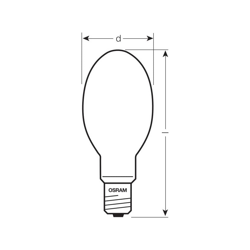 Osram Vialox NAV-E 400 Super 4Y Classic Bulb, E40 (Giant