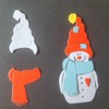 Christmas Snowman Embossing Metal Cutting Die Cuts, Merry Christmas Embossing