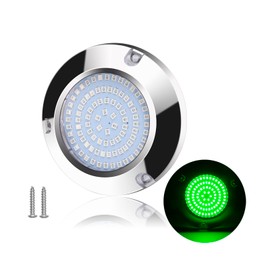 KOVNISE LED Underwater Light for Boats 316 Stainless Steel Boat Transom Mount Light, Waterproof LED Lights/Marine Lights 10-30V，for Stern Interior Navigation Deck Courtesy Night Fishing (Green)