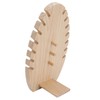 Jewelry Display Stand Freestanding Wooden Hand Made Flame Leaf Shape