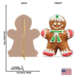 Cardboard People Gingerbread Man Cookie Life Size Cardboard Cutout Standup
