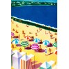 Umbrellas and Cabanas (50 Piece Mini Wooden Jigsaw Puzzle)