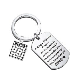 MYOSPARK Bingo Keychain - Bingo Lover Gift for Players