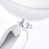 DAYLINLOVE Wolf Ring S925 Sterling Silver Adjustable Moonstone Open Ring