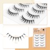 LASHIDOL False Eyelashes, Natural Eyelashes, Round of Eyes, Thin, Transparent