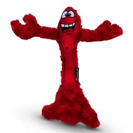 American Dog Larry The Lobster – Durable Plush Dog Toy Made in USA from Pet-Safe, Machine-Washable Soft Minky Fleece Material for Bonding, Play Time, Mental Stimulation, Exercise, Training, & More