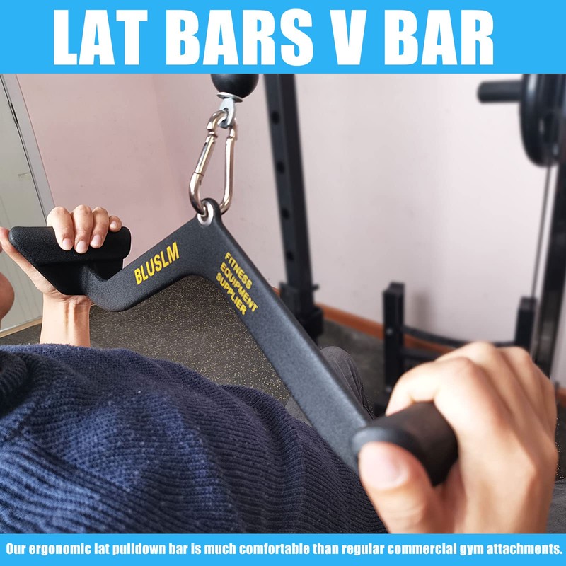 BLUSLM LAT Pull Down Bar for Cable Machine, LAT Pulldown