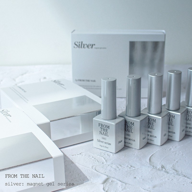 From the Nail Silver Magnetic Gel 5-piece set / 프롬더네일