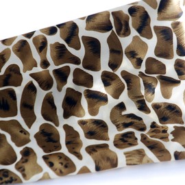 Brando Coffee Giraffe Animal Print Comfy Exquisitely Soft Scarf(Small)