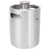 2L Beer Keg Mini Stainless Steel Beer Barrel with Spiral