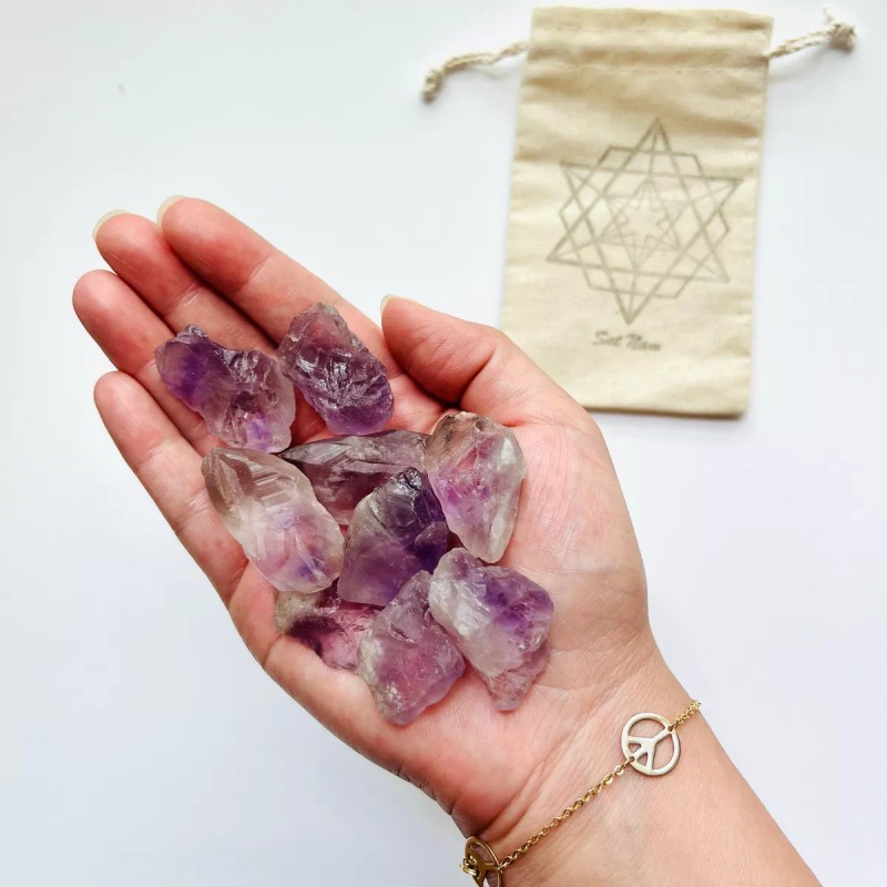 Satnam Kit De 9 Puntas De Amatista Importadas De Namibia