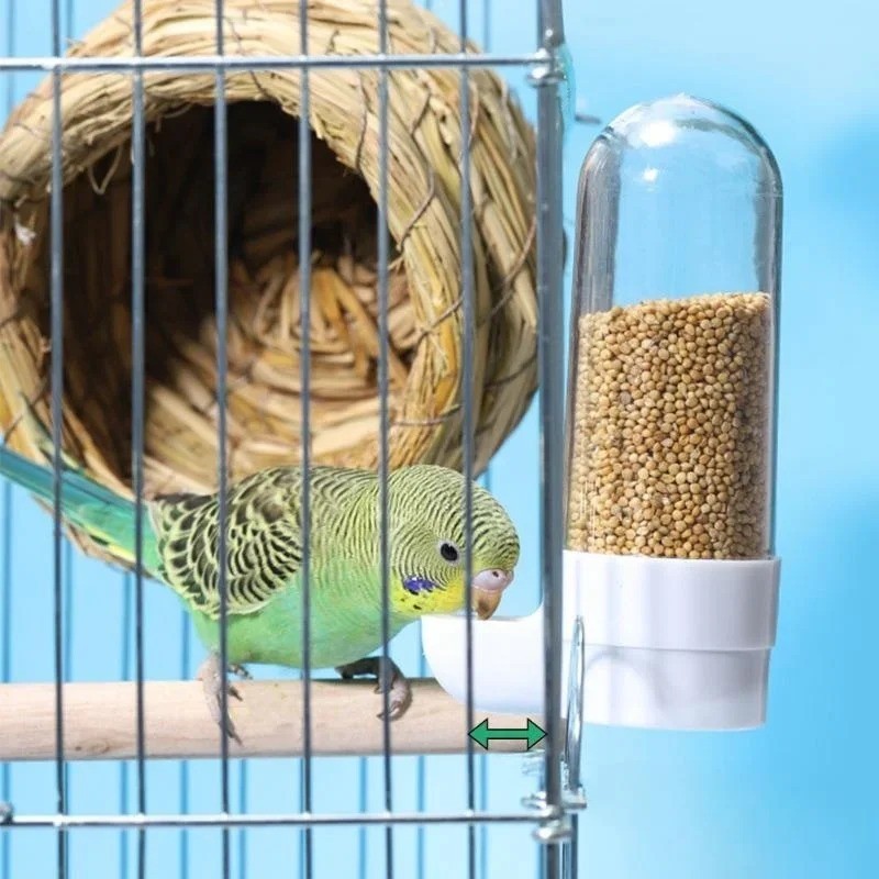 OKONOS Hanging Bird Water Dispenser Cage Feeder for Parrots Parakeets