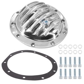 Tektall Polished Aluminum Front Differential Cover for 1978-1991 Che-vy G.M.C Truck w/ 8.5 Ring Gear & 10 Bolts