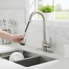 2 Handle High Arc Brushed Nickel Bathroom Sink Faucet 4