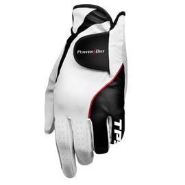 Powerbilt TPS Cabretta Tour Golf Glove - Mens LH Large, White(Large, Worn on Left Hand)