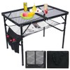 BOMOOMOO Large Portable Folding Barbecue Camping Table for Outdoor Indoor