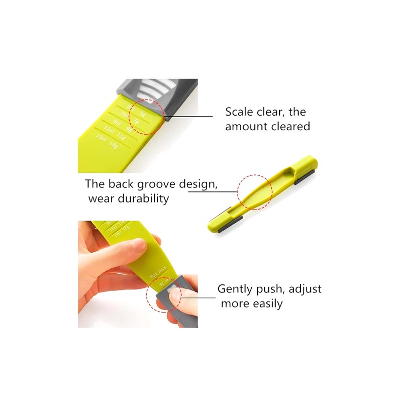 Double End Eight Stalls Adjustable Scale Measuring Spoons Metering