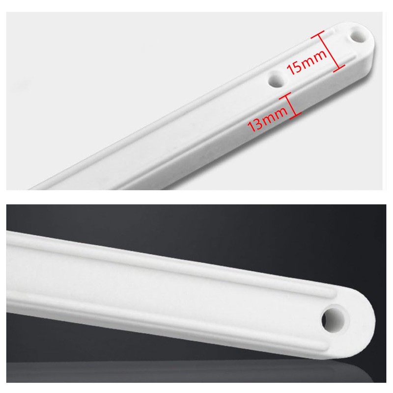 10 Pcs Draw Runners 298mm Plastic Cabinet Sliders White Draw