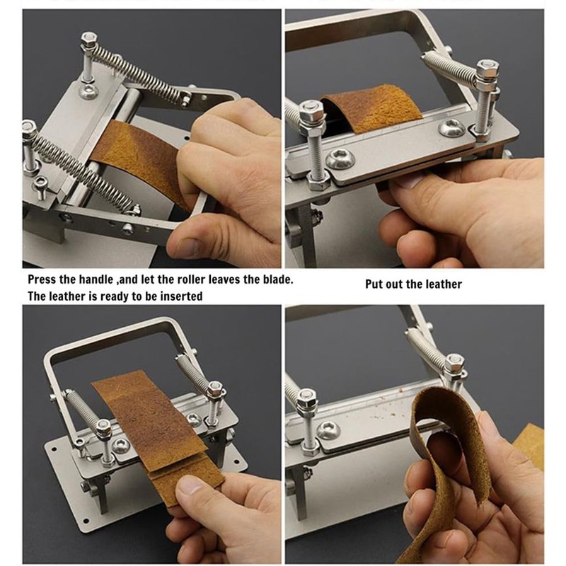 Singring Leather Splitter Manual Leather Skiver Peeler Adjustable Splitte Machine