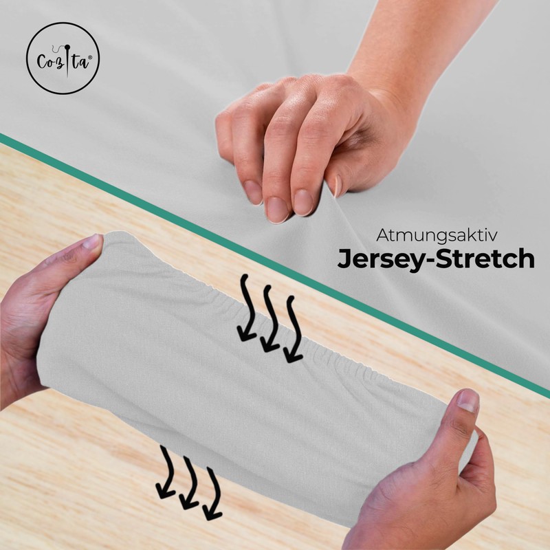 Cozita Basics Fitted Sheet 90 x 200 cm - 100%