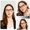 EYEURL 4-Pack Round Reading Glasses for Women Men Neck Hanging
