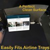 QOOWFEANIG Airplane Pocket Organizer, In Flight Seat Back Organizer Bag,Tray