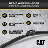 Cat C2.0 Windshield Wipers Blades, Heavy Duty Automotive Replacement Windshield
