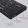 Perixx PERIBOARD-514H Plus Wired Keyboard with Trackball - 14.57x5.39x1.02 Inch