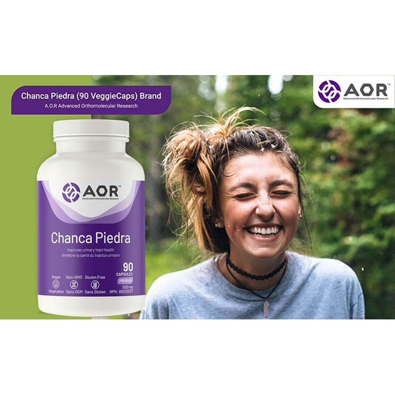 AOR - Chanca Piedra - 90 Capsules - Improves Urinary