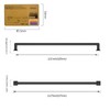 Amerdeco 6 Pack Matte Black Cabinet Pulls 12.6Inch(320MM) Hole Centers