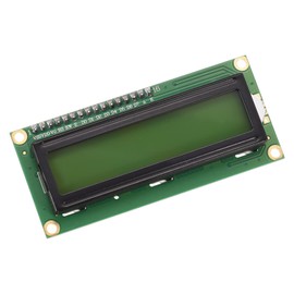 sourcing map LCD 1602 5V with 16 Pin Backlight 16x2 LCD Module Interface Adapter Yellow
