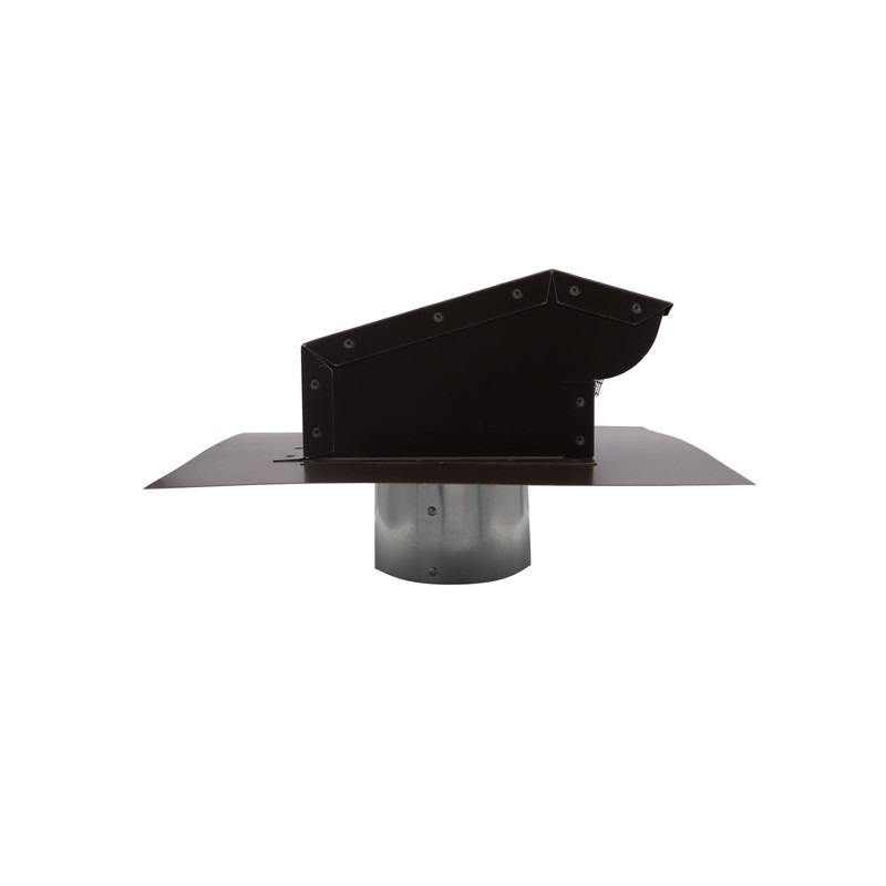 RDP Rooftop Exhaust Vent Cap with Damper and Bottom Extension