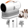 AIRROBO PG100 Pet Grooming Vacuum & 5 Grooming Tools, 12000Pa