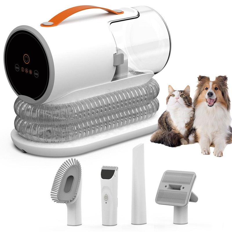 AIRROBO PG100 Pet Grooming Vacuum & 5 Grooming Tools, 12000Pa