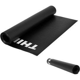 Thinvik Bike Mat for Peloton Spinning Bike & Wahoo Kickr 30×72in Bicycle Trainer Mat for Cycleops Rowe Indoor Cycling Exercise Stationary Bike mat with Stone Texture 4mm Thickness